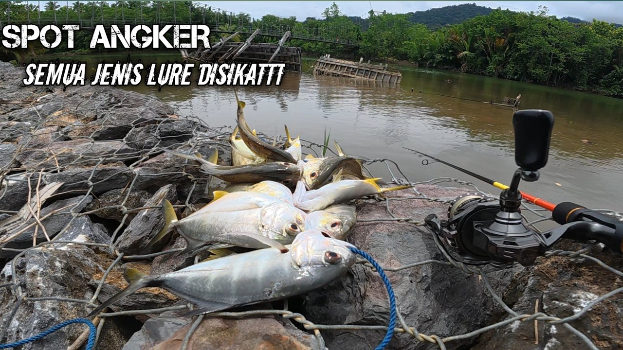 ULTRALIGHT CASTING DI MUARA DENGAN SEMUA JENIS UMPAN  ASLI PANEN STRIKE..!!
