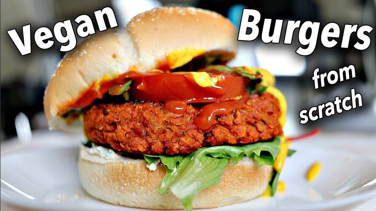 HOW TO MAKE VEGAN BURGERS FROM SCRATCH when you're a noob
