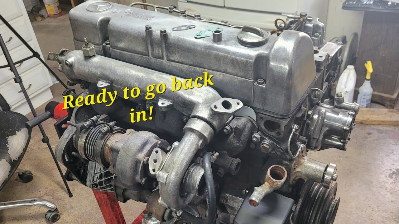 Reassembling the om617 for the 300sd!