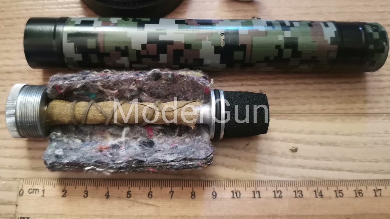 Test Sound Moderator ModerGun /4.5 mm (With rubber valve) Модератор с РК от МодерГан /Тест по листу