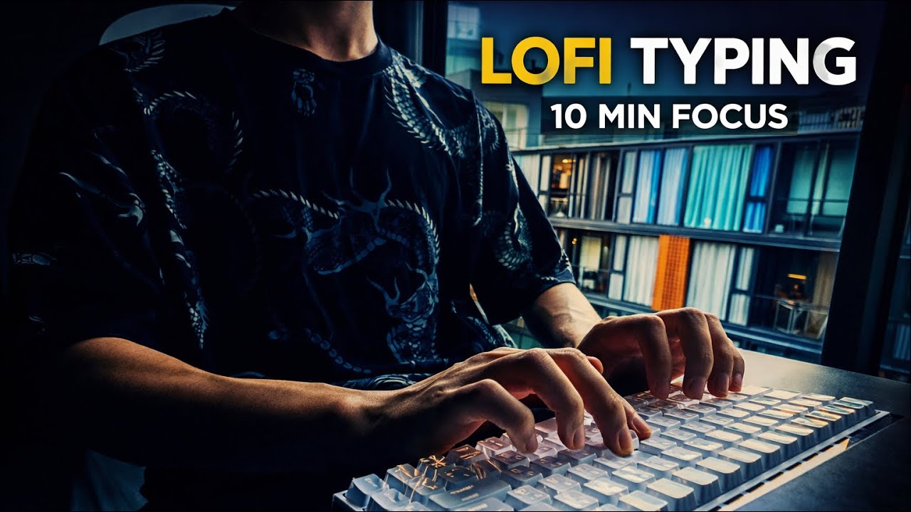 Keyboard ASMR for Deep Focus | 10 Minutes of Lofi Typing