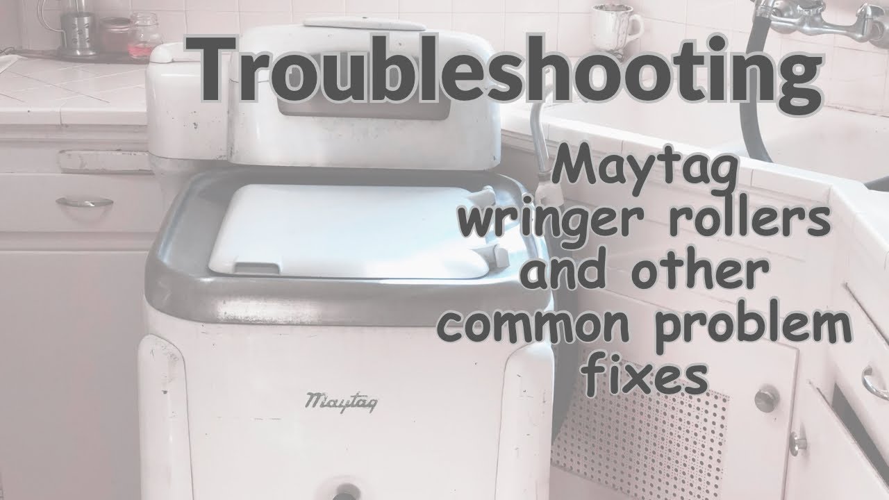 How Maytag wringer washer rollers work and tips on how to fix them.