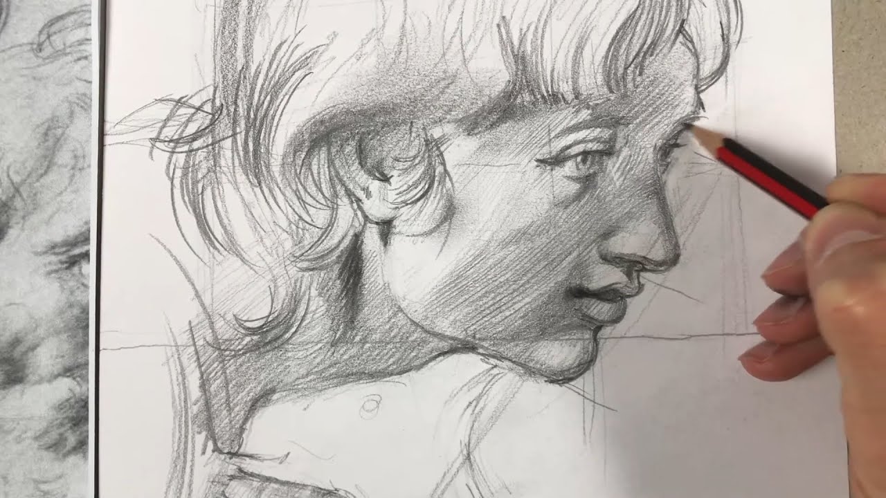RYSUJEMY STUDIUM PORTRETU WEDŁUG RAFAELA / HOW TO DRAW A PORTRAIT BY RAPHAEL SANTI