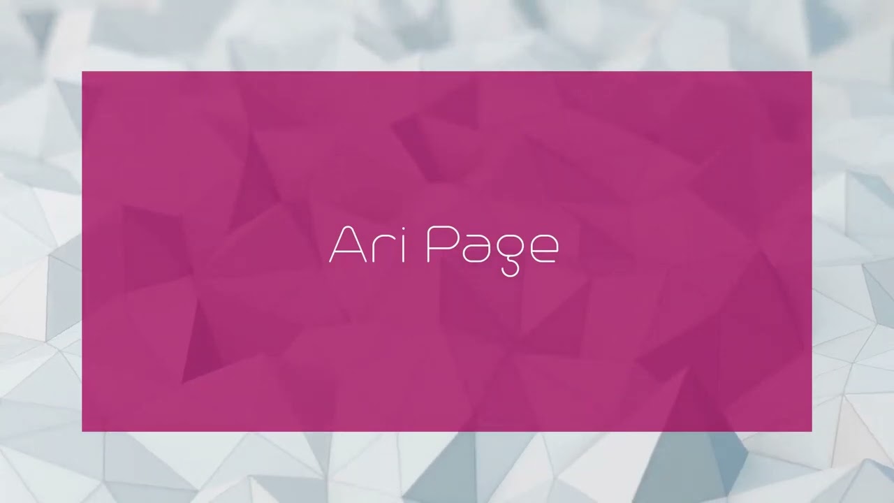 Ari Page - appearance
