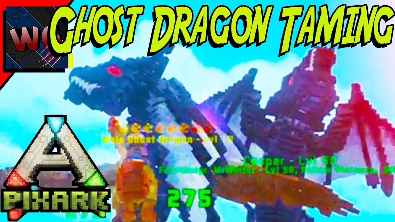 PixArk| Taming a Ghost Dragon| Mutliplayer [15] PixArk Gameplay