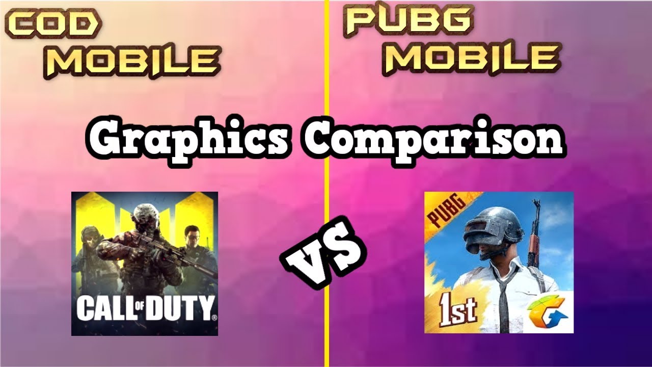 COD MOBILE VS PUBG MOBILE | GRAPHICS COMPARISON☺️