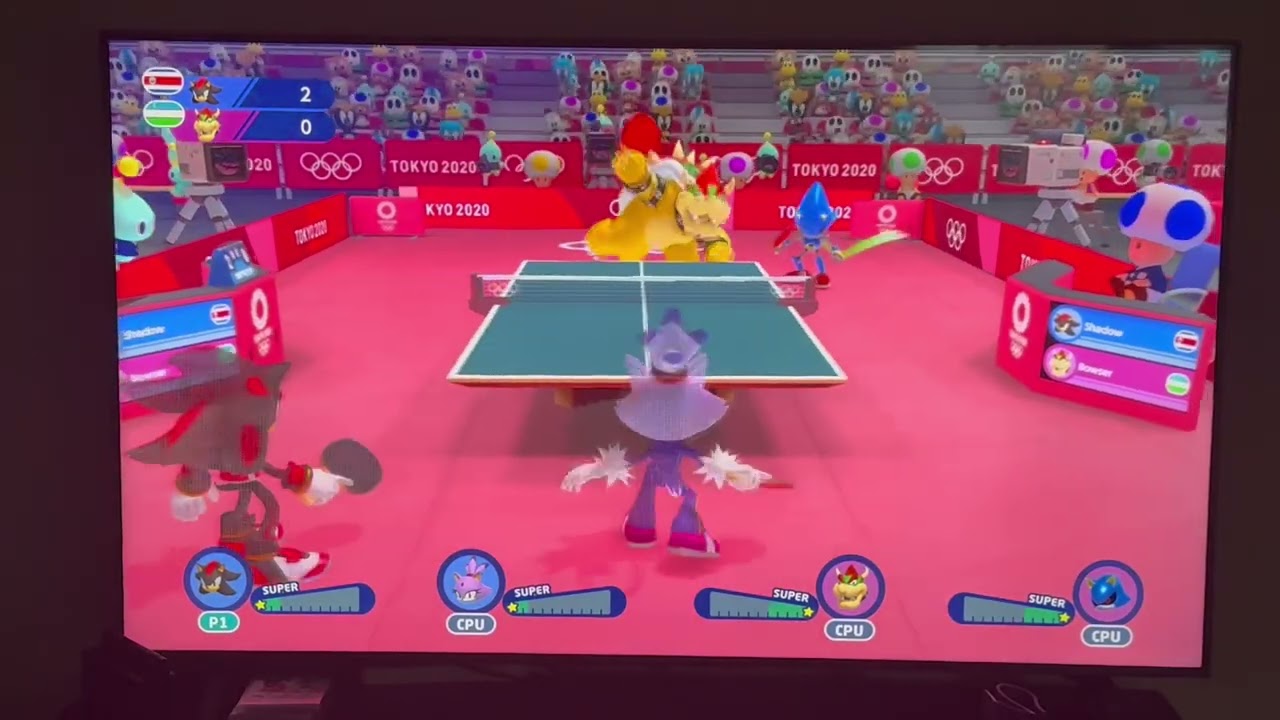 Mario & Sonic at the Olympics 2020 = Table Tennis Team #28 (Team Shadow / Sport Summit Drivers). 