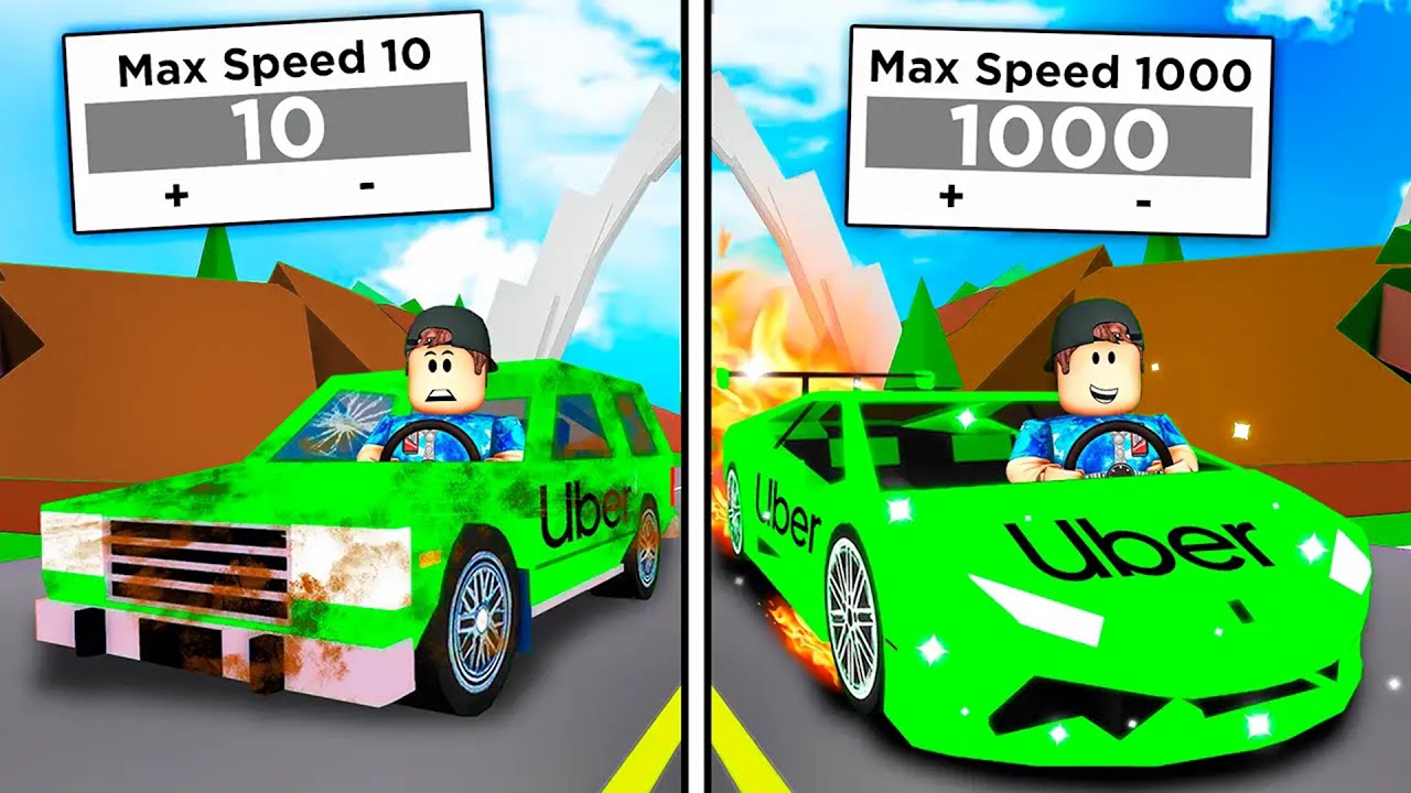 Every Time I CRASH My UBER Gets FASTER in Brookhaven RP!!