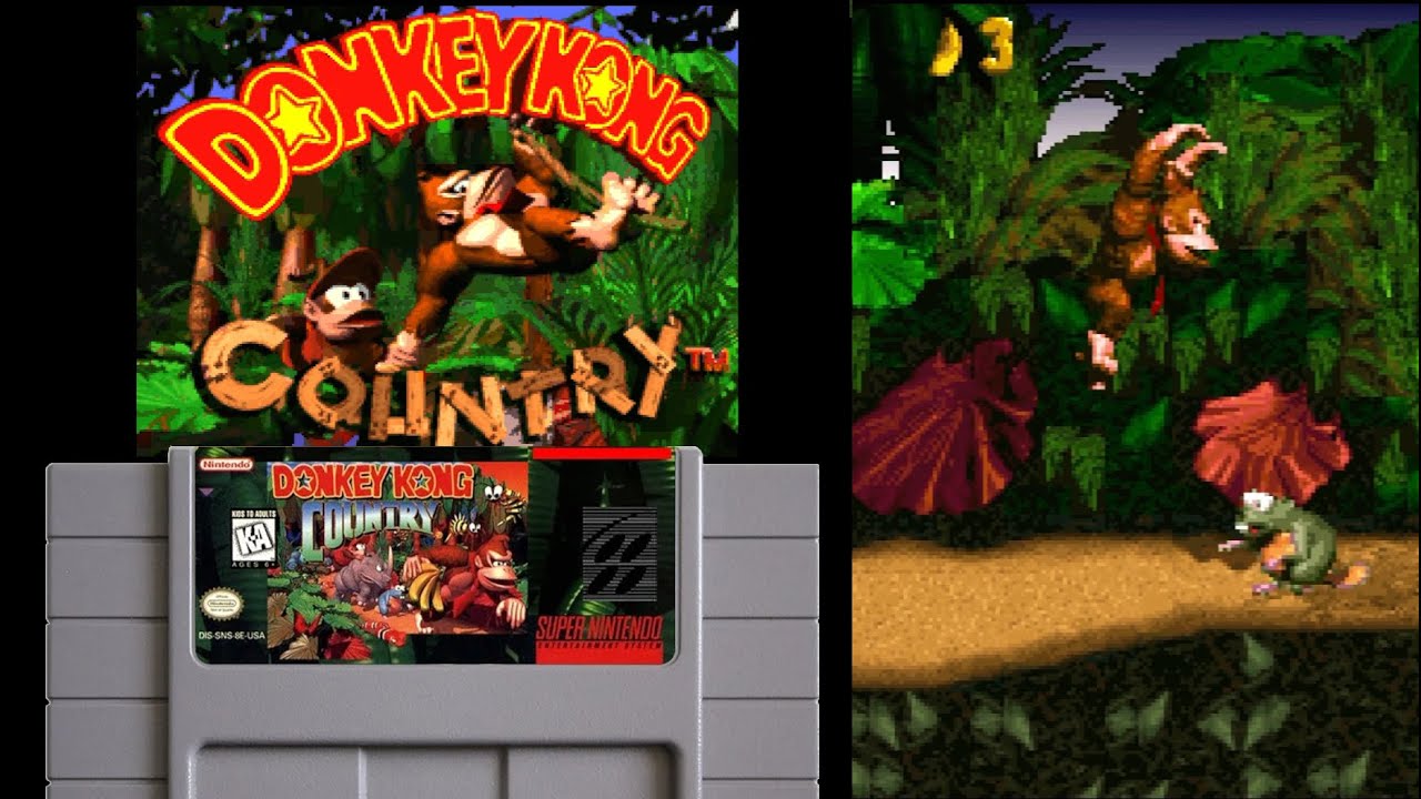 Donkey Kong Country (Nintendo, 1994) - SNES Gameplay HD