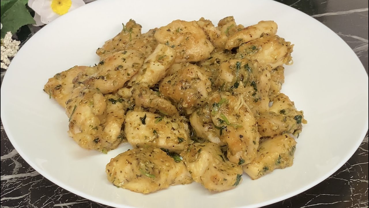Butter Garlic Chicken | Garlic Butter Chicken Bites Recipe by (Delicious Recipes With Iman)