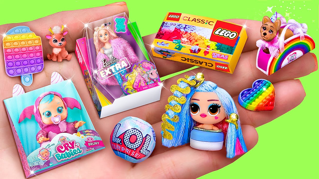 30 Kreatif Minyatür Oyuncak Bebek Fikri