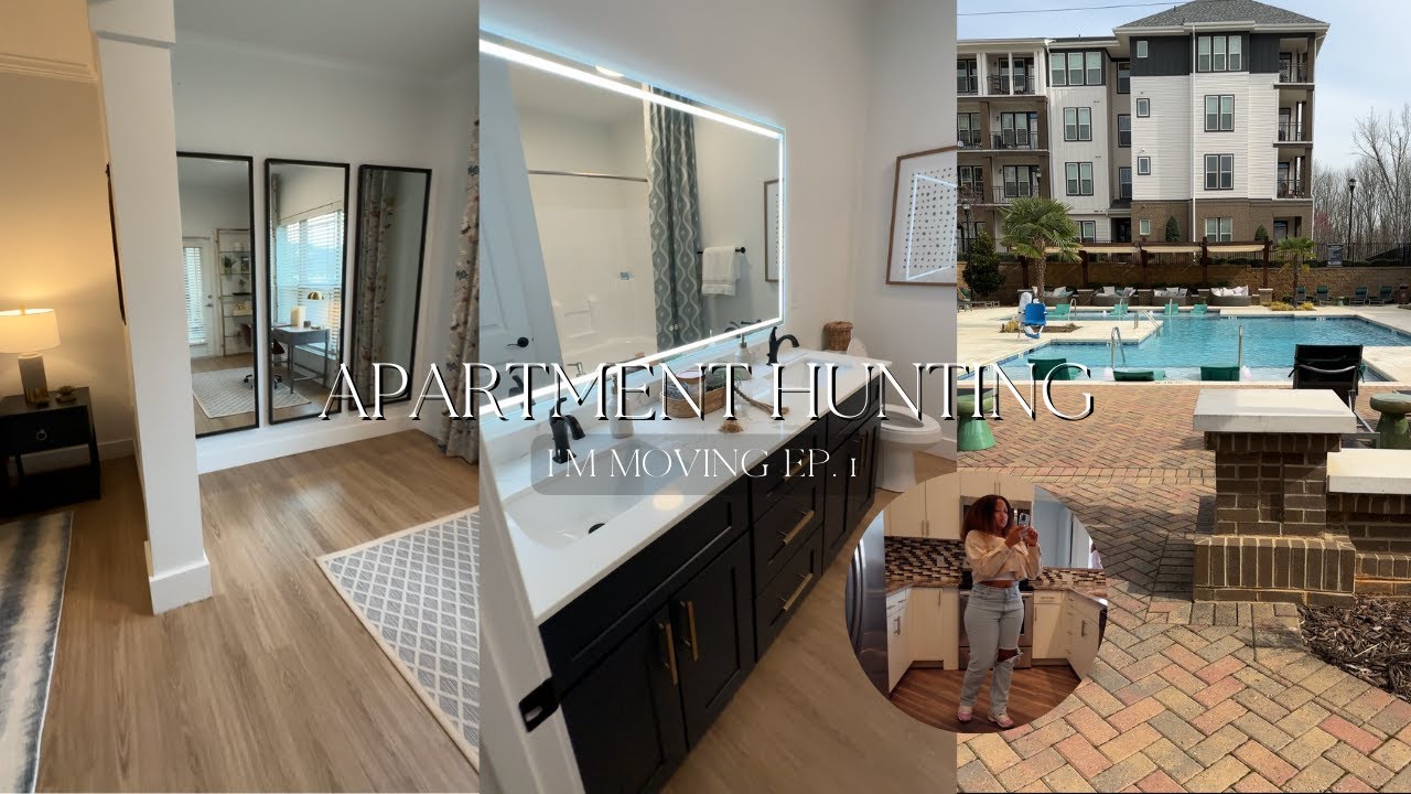 MOVING DIARIES EP. 1| APARTMENT HUNTING | Charlotte, NC | names and prices in the description box