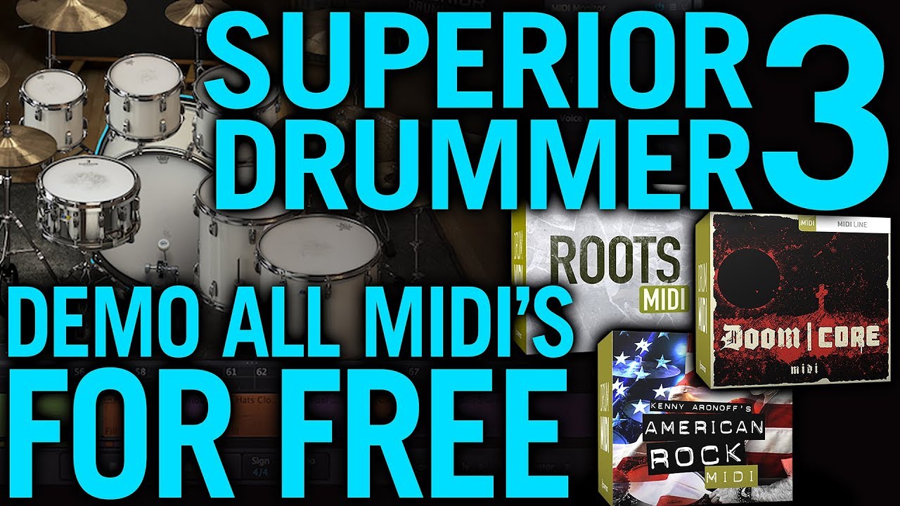 Superior Drummer 3 - Demo All Midi Packs FREE!