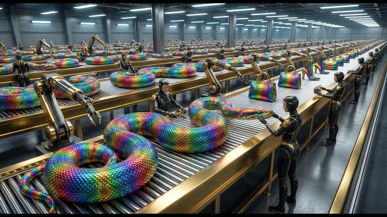 Colorful Snake Skin to Million-Dollar Fashion| Manufacturing Process |Process Revealed