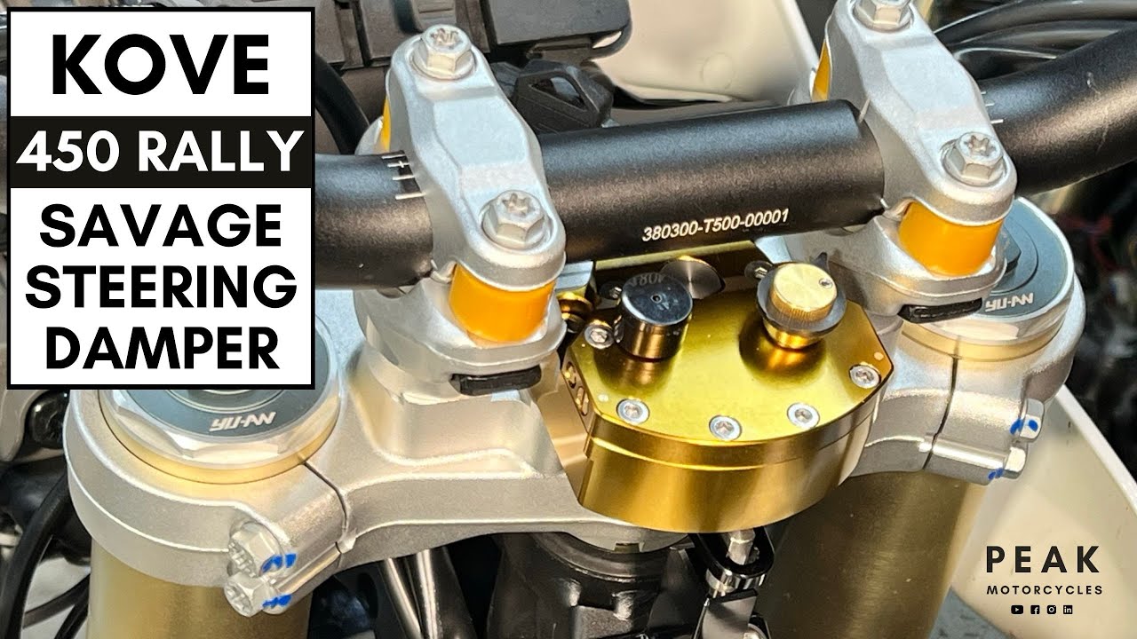 Kove 450 Rally: Savage Steering Damper 4K