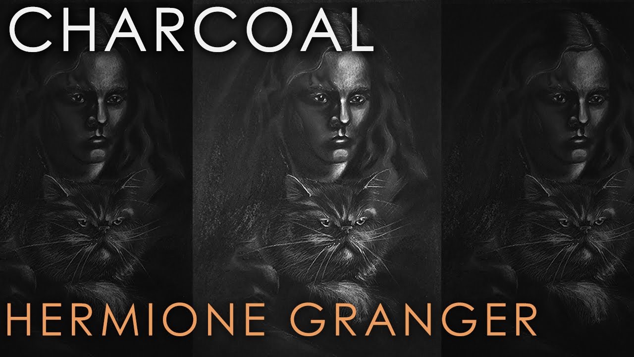 Painting Hermione Granger in Charcoal