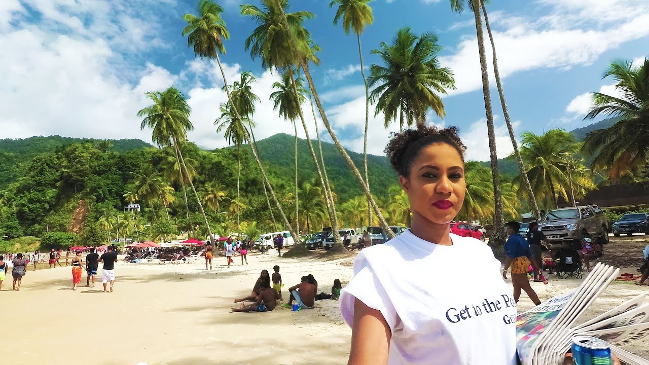 Trinidad 4K -  Walking on Maracas Beach - Sept 2017
