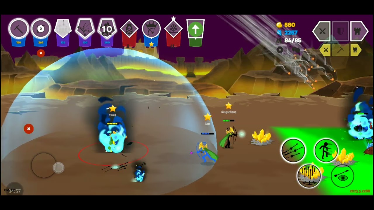 Chơi lại stick war Saga [đội quân cung]