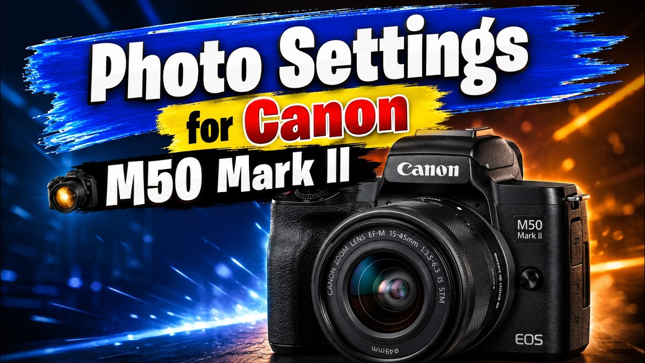 Master Photographer Reveals BEST Canon EOS M50 Mark ii Settings!