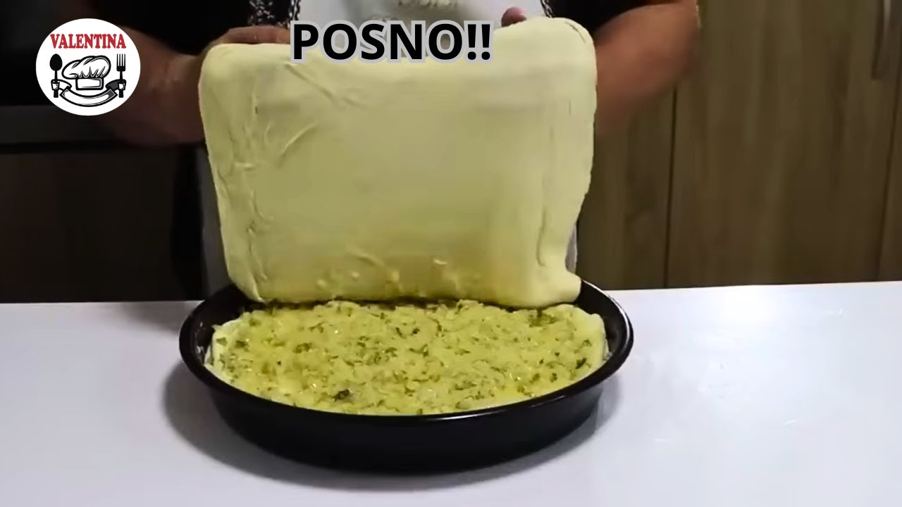 POSNO-Pita bez razvlačenja kora - ovako je niste pravili😲Testo koje se samo razvlači-uz stari trik!