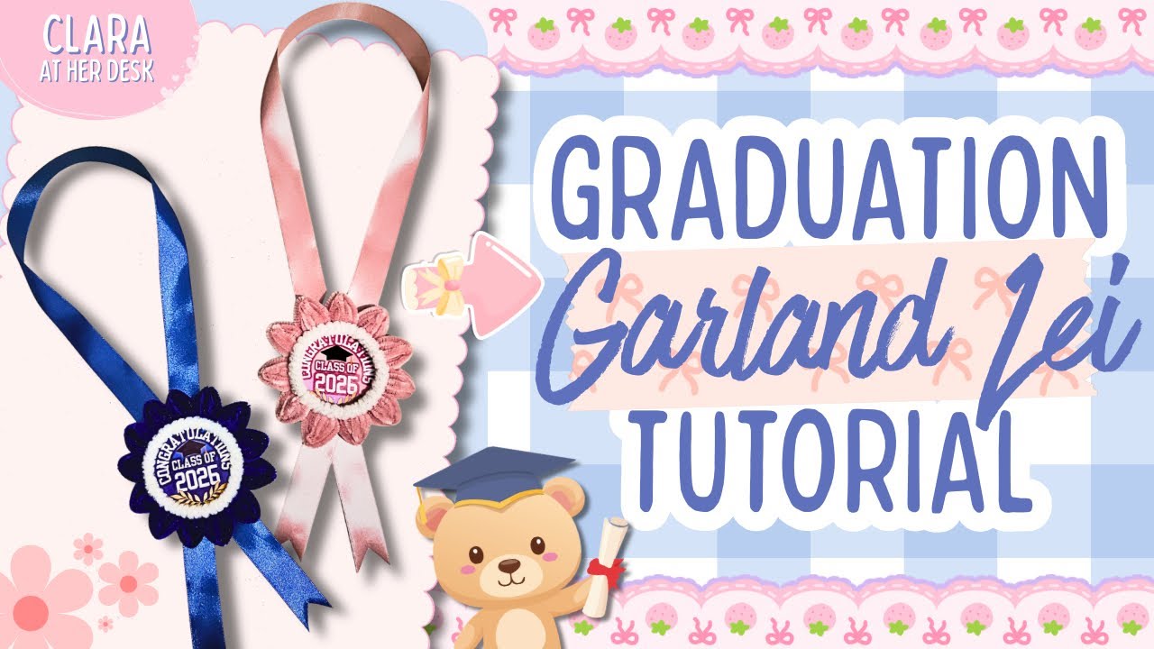 How to Make a Graduation Garland Lei | Fuzzy Wire Craft Tutorial