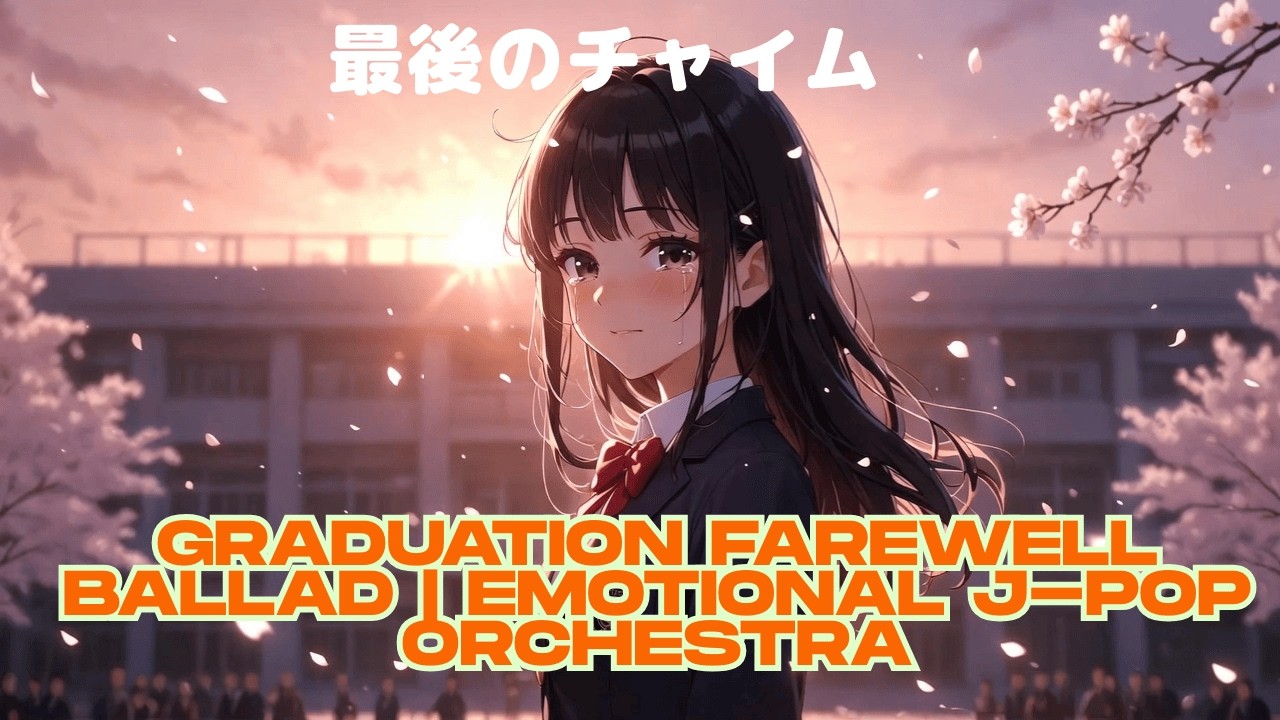 最後のチャイム(2026NEW SONG)Graduation Farewell Ballad | Emotional J-pop Orchestra　#JpopBallad#SpringSong