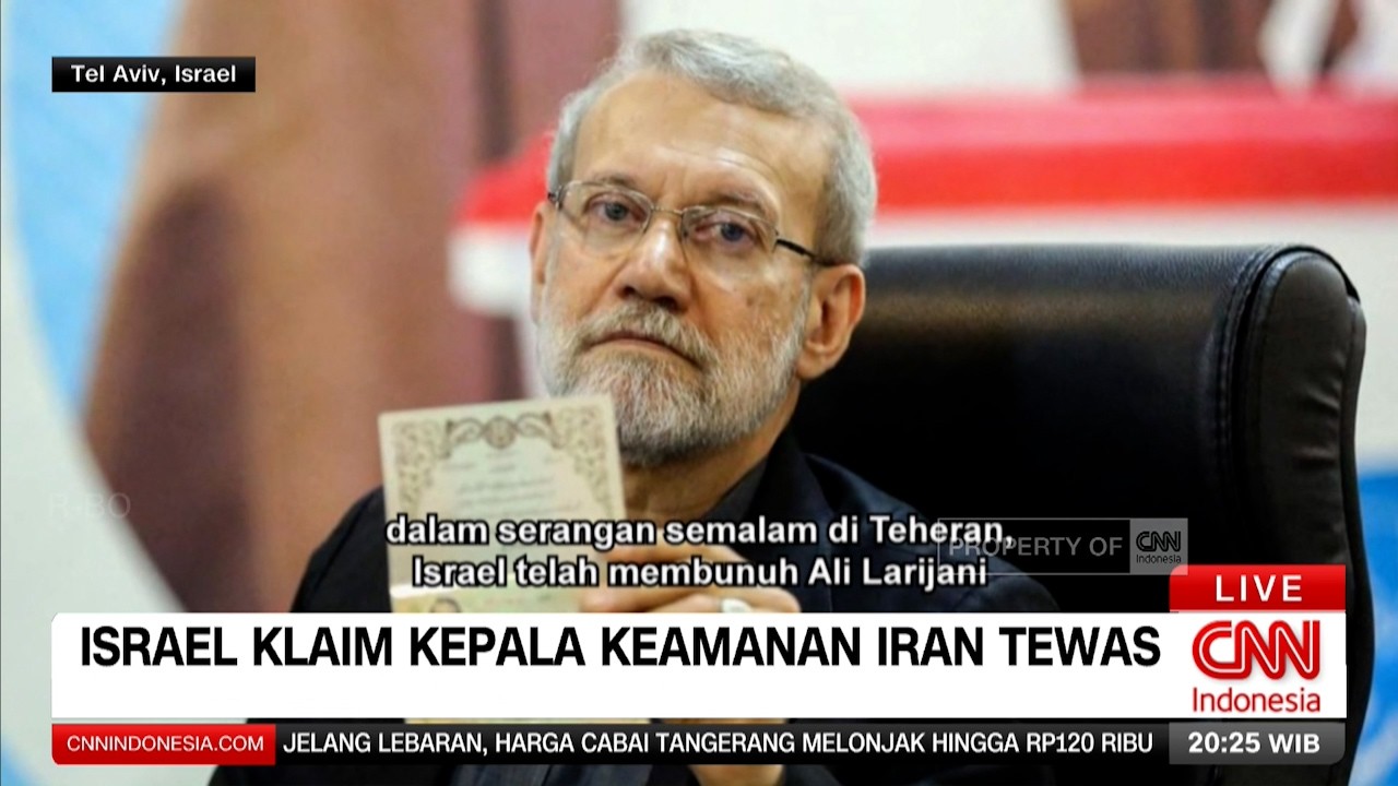 Israel Klaim Kepala Keamanan Iran Tewas