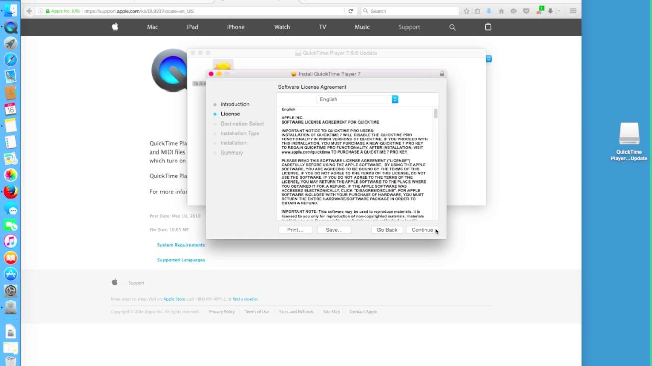 Download & Installing QuickTime 7