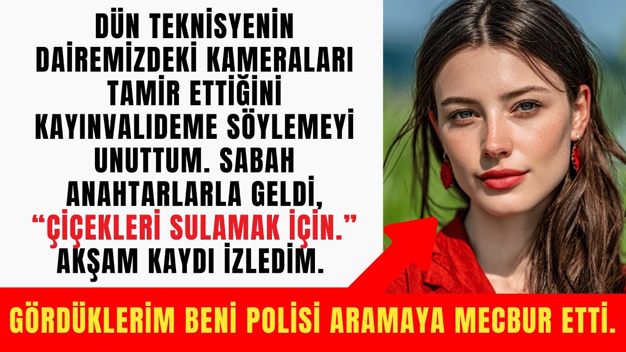 Dün teknisyenin kameraları tamir ettiğini kayınvalideme söylemeyi unuttum.