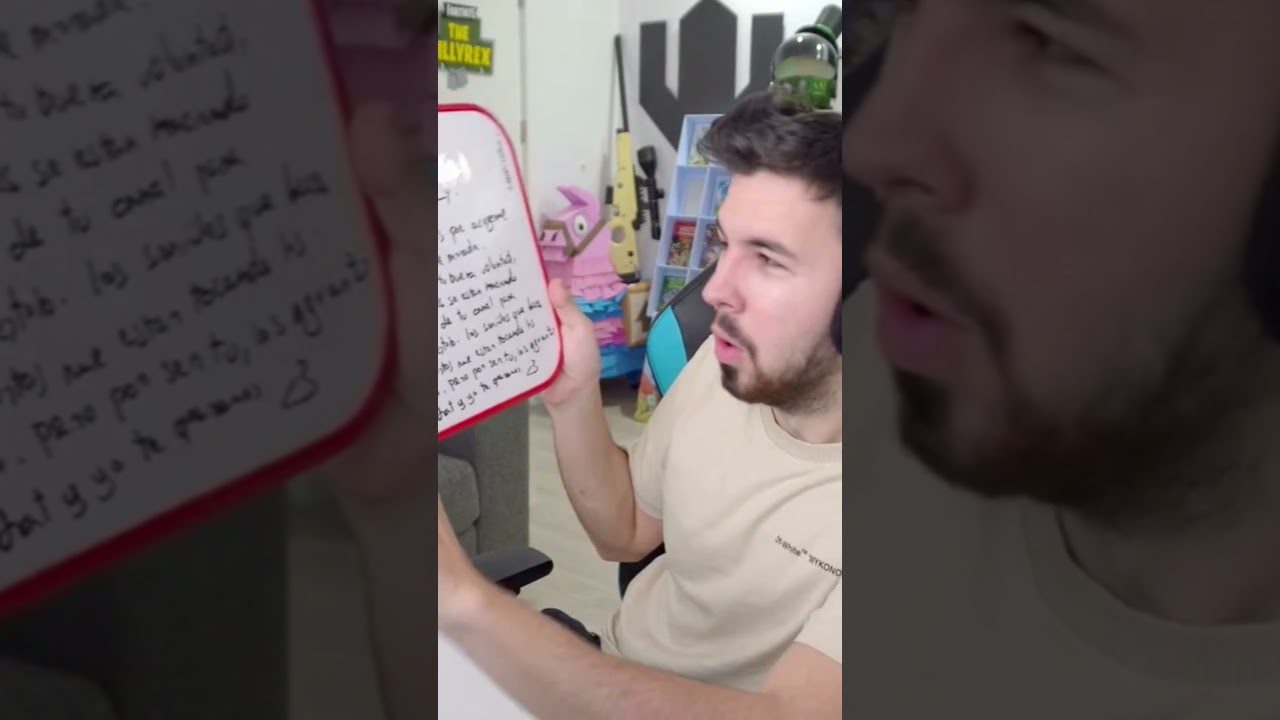 LE DEJO MI SET UP A RUBIUS Y ME DEJO UNA NOTA #Shorts