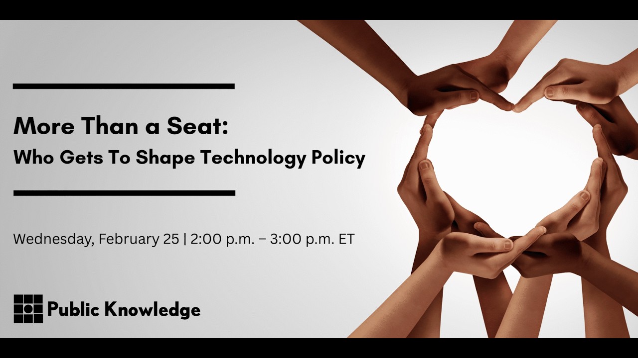 More than a Seat: Who Gets to Shape Technology Policy