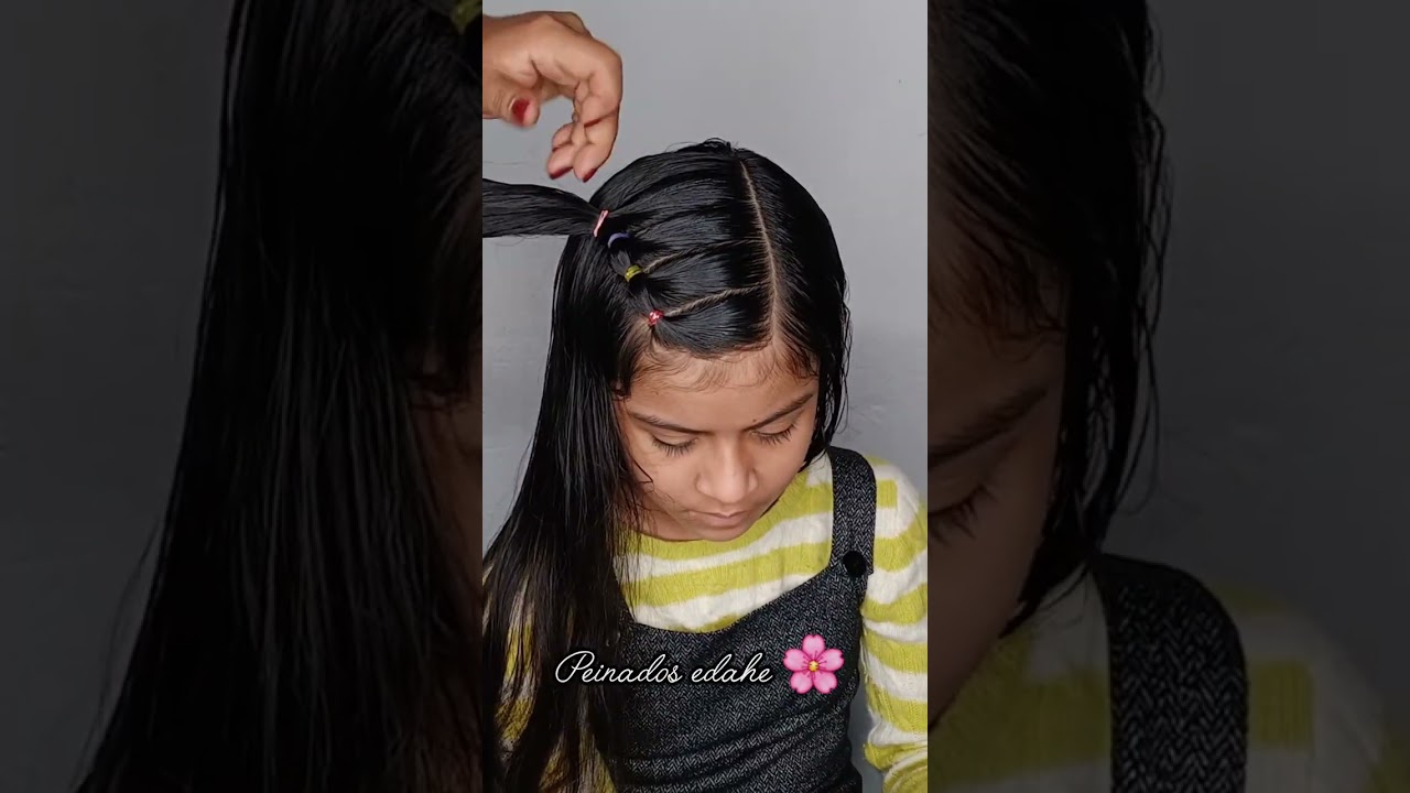 Hermosa idea de peinado con cabello suelto ♥️ 