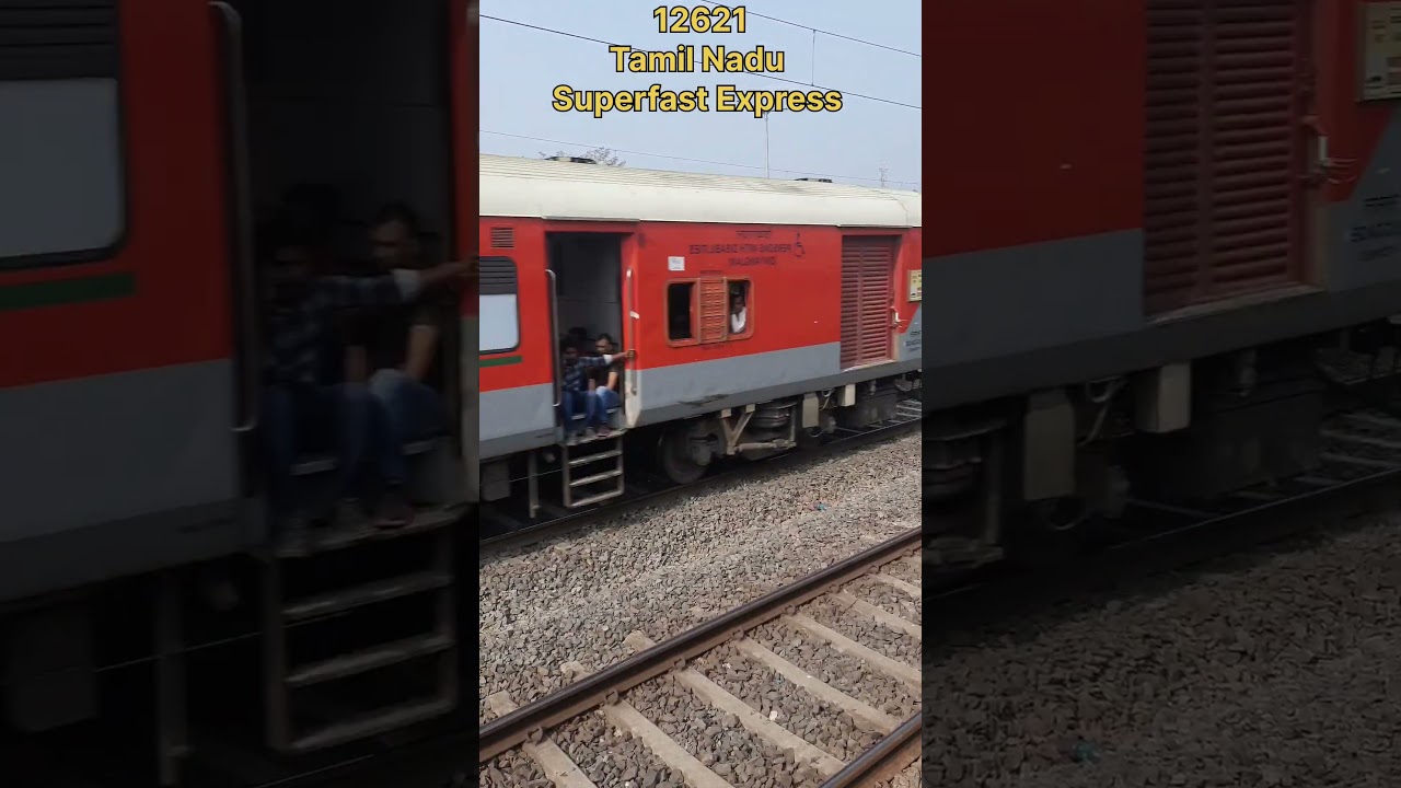 12621 Tamil Nadu Superfast Express। chennai to delhi train journey। #train #ytshorts #railway