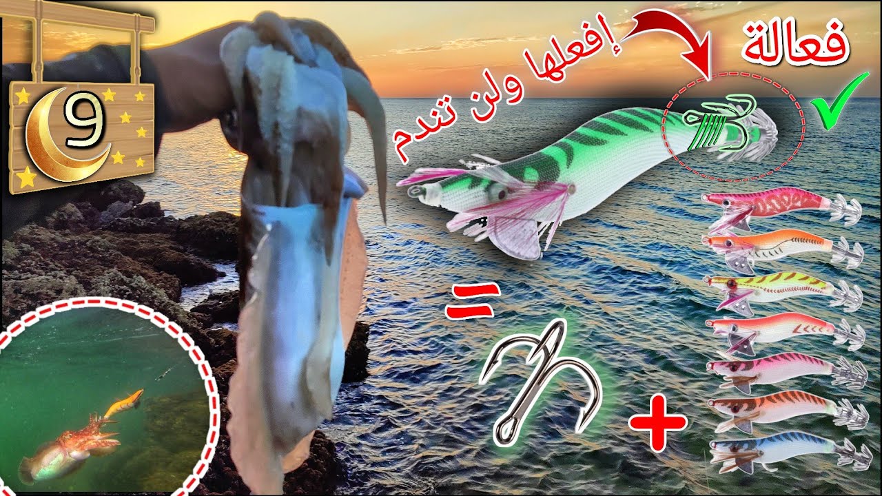 تعديل الرابلا وزيادة فرص صيد السيبيا  بالطعم الصناعي CUTTLEFISH RAPALA
