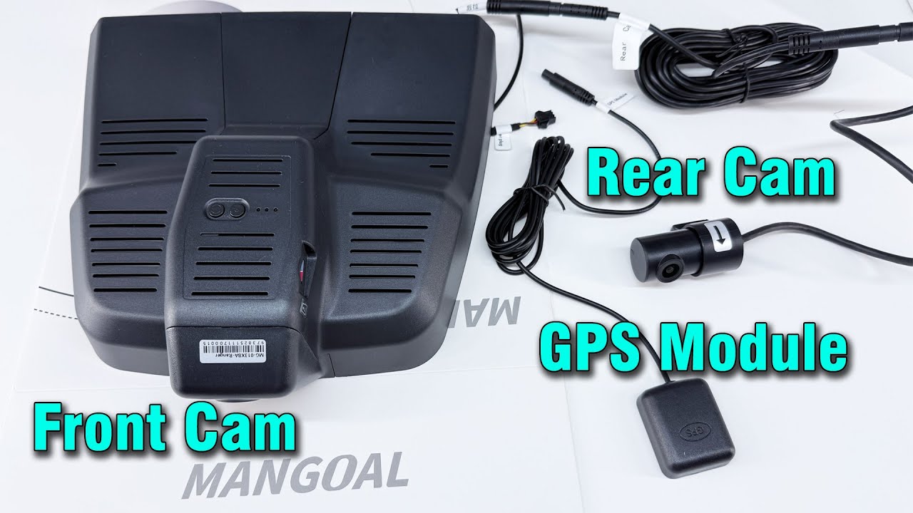 Mangoal 4K Front and Rear View Dash Cam With GPS