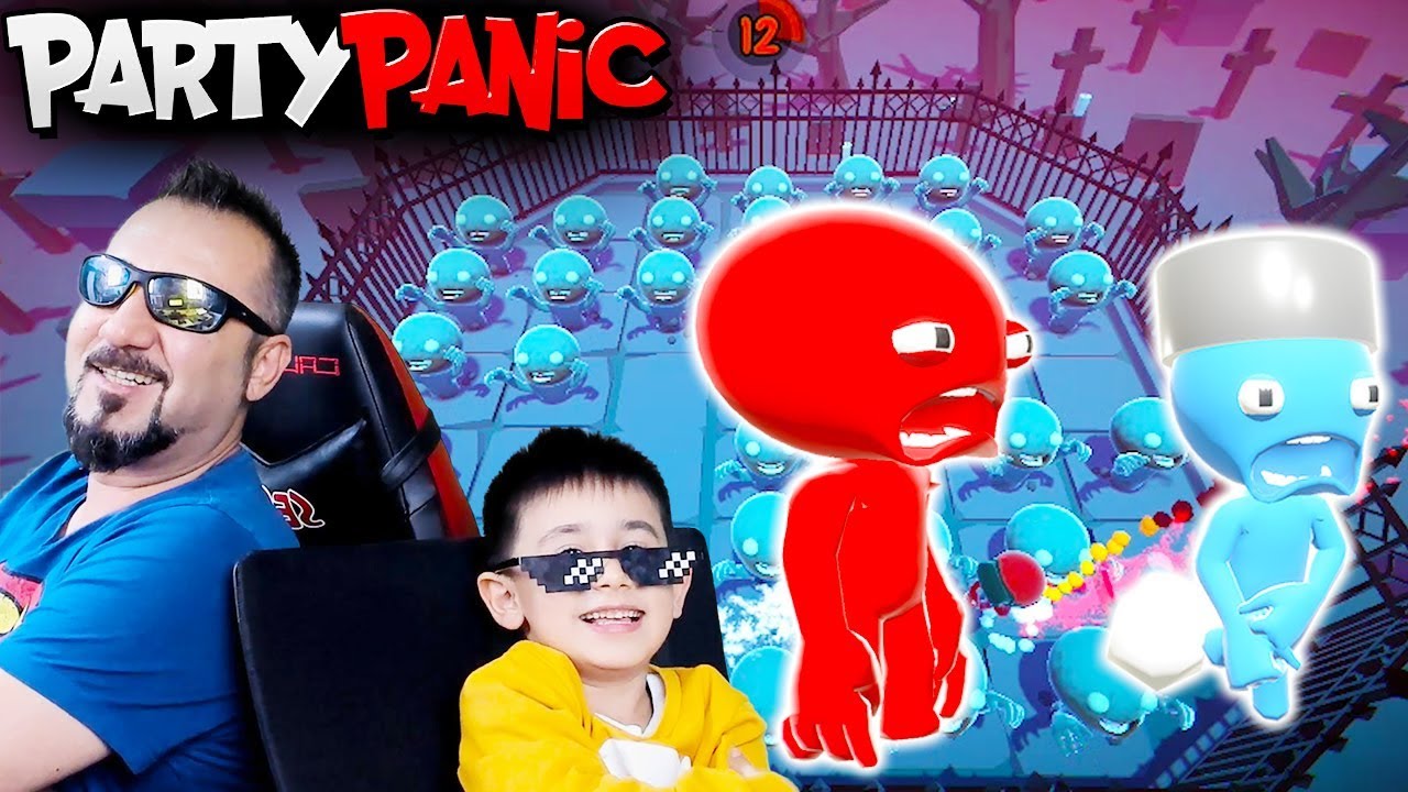 ZOMBİLERİN ÜZERİNDEN ZIPLA! | EGEMEN KAAN İLE PARTY PANIC OYNUYORUZ!
