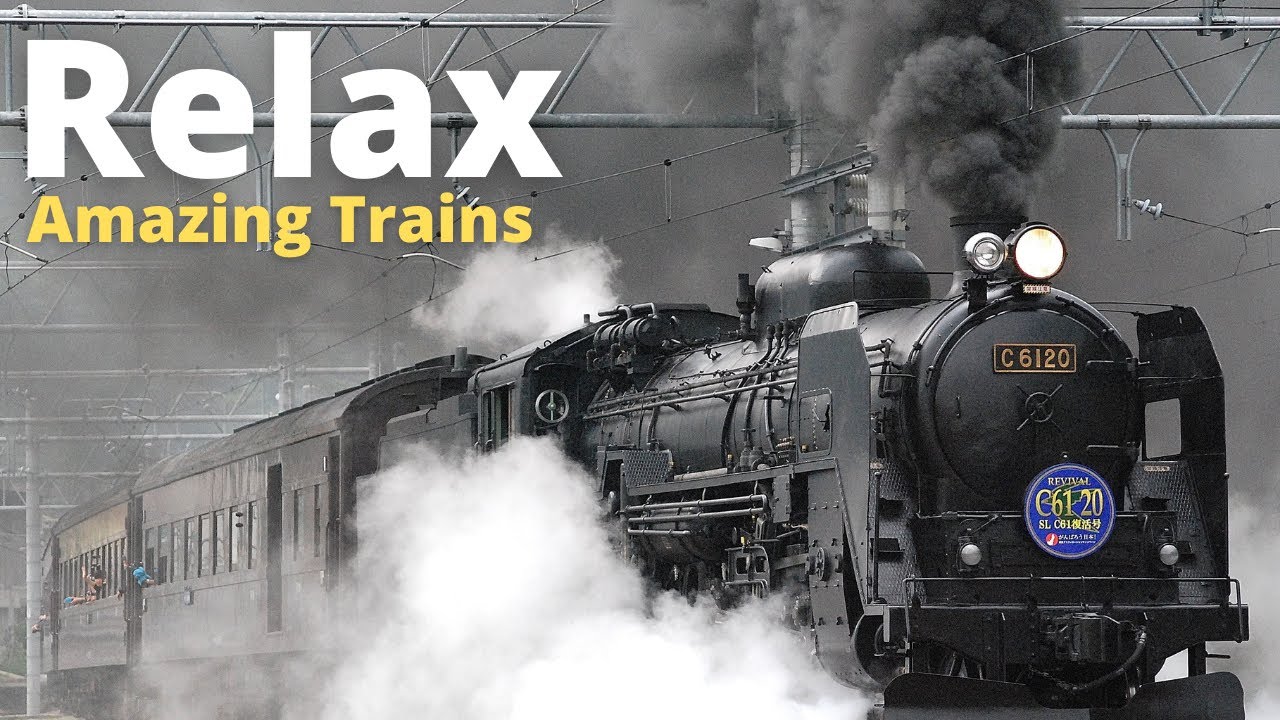 Música Relaxante Trens Incríveis🚂Relaxing Music Amazing Trains