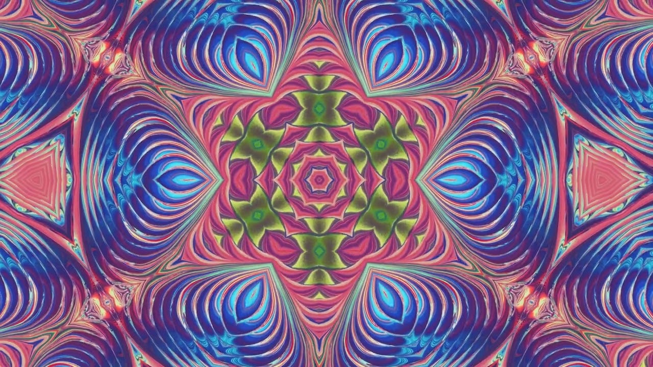 6 Hours 4K UHD Abstract Multicolored Kaleidoscope Infinite Glow | Beat Synced Background Party
