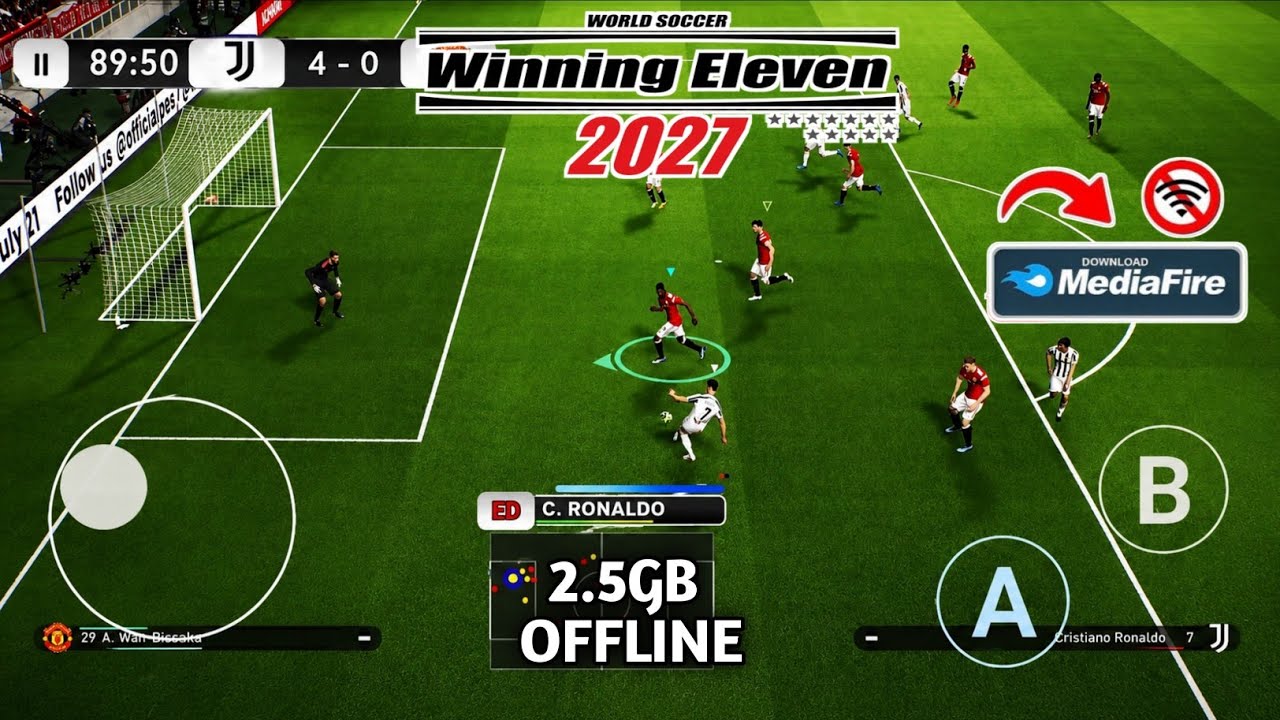 НОВАЯ🛑 ИГРА С ПОДДЕРЖКОЙ 2ГБ ОЗУ WINNING ELEVEN 2027 MOD PATCH FIFA 16 MOBILE ANDROID ОФФЛАЙН ЛУЧ...