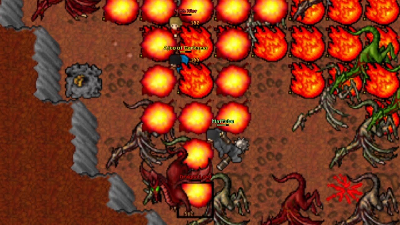 Was 3 Dragon Lords Enough for a DSM?! (Xantera 2005 - Tibia 7.4) Ajoo of Darkness