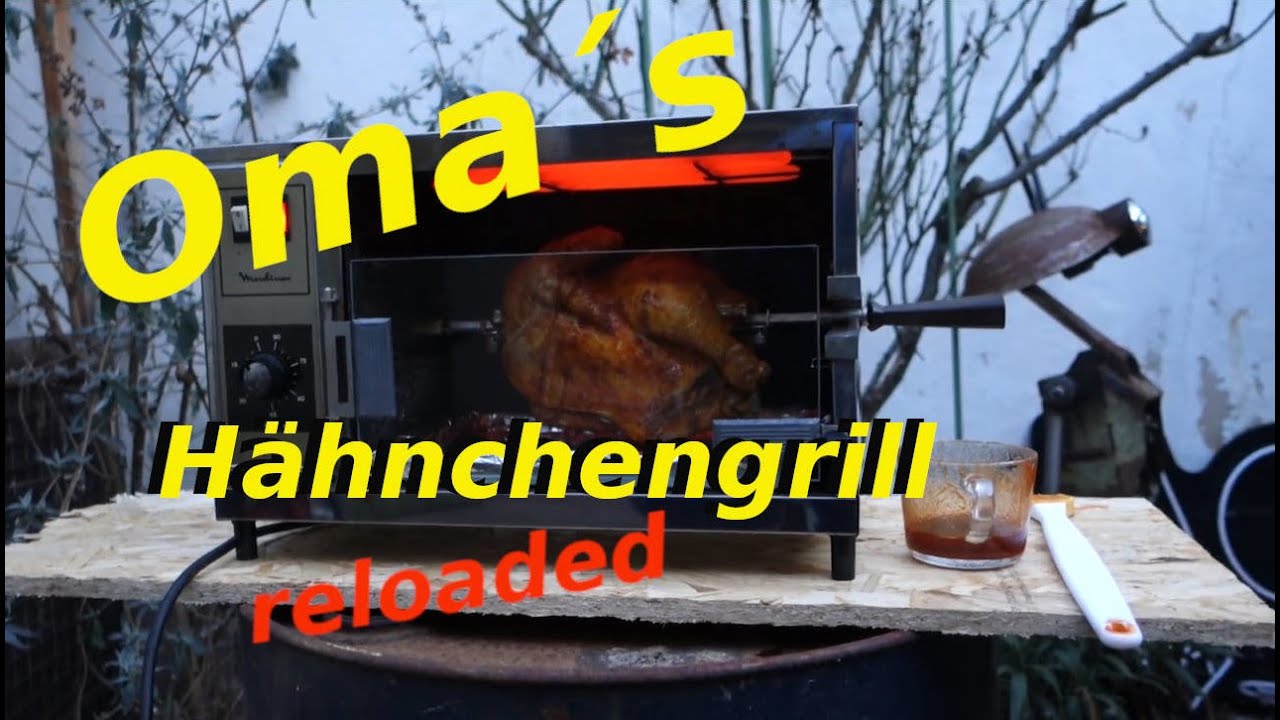 Omas Hähnchengrill aus den 80ern - Moulinex Drehspießgrill wieder eingesteckt