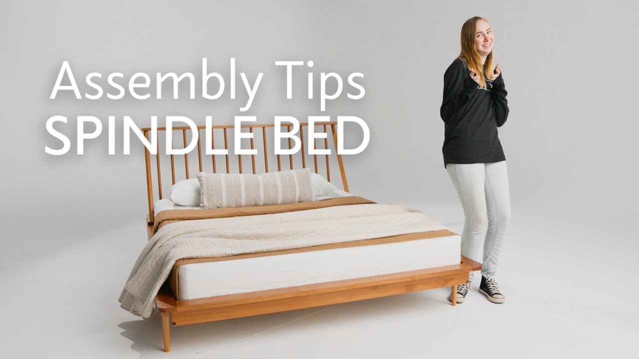Walker Edison | Assembly Tips | Bedroom | Bed Frame | Spindle Back Solid Wood Queen Bed