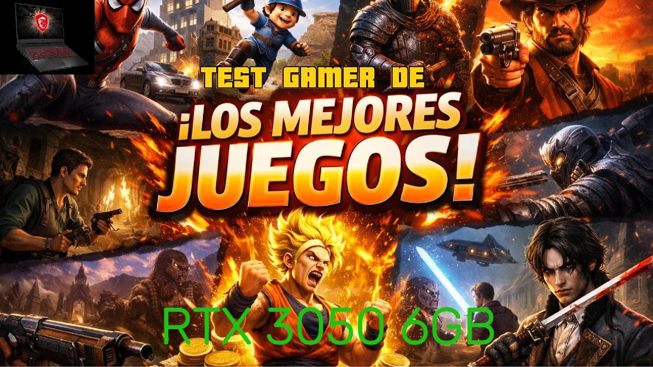 RTX 3050 TEST EN 9 JUEGOS VALE LA PENA EN 2026