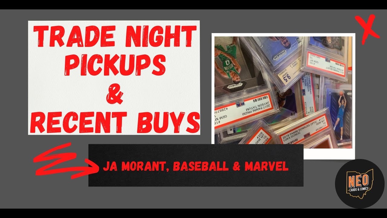 Card Collector 2 trade night pick up, Mail day & new PC project. Sports Cards with a dash of Marvel.