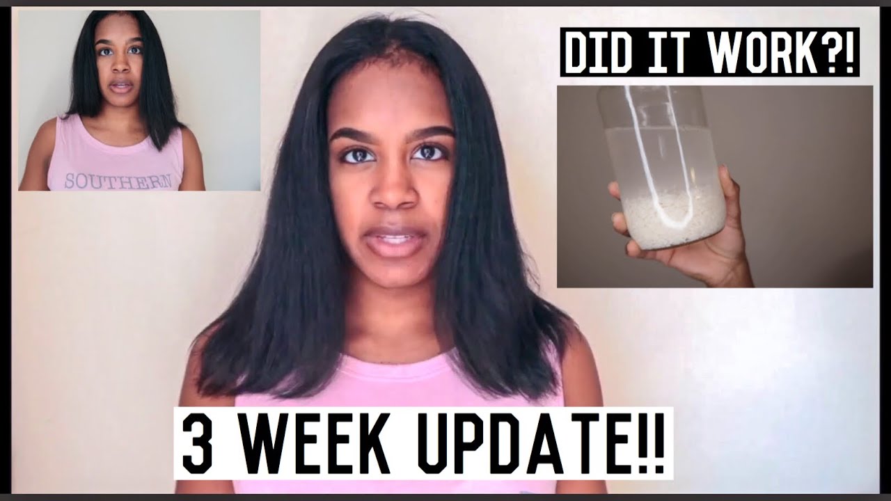 Rice Water For FAST HAIR GROWTH! | 3 Week Update!!