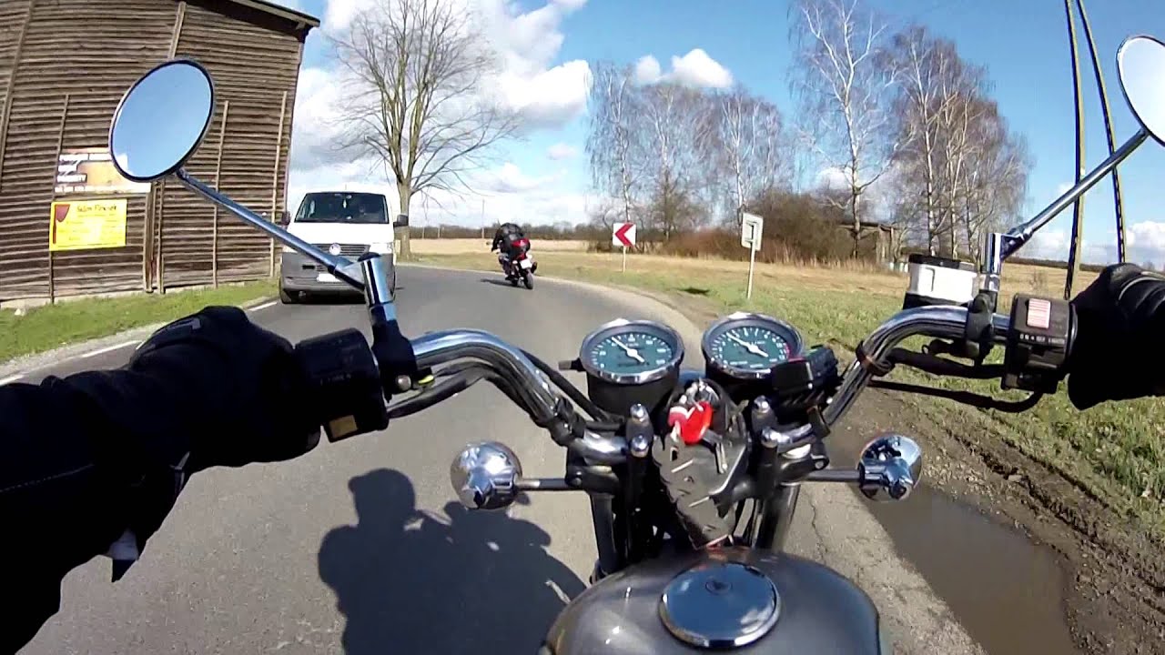 Suzuki GN 125 & Junak123 przejazd do ilexu