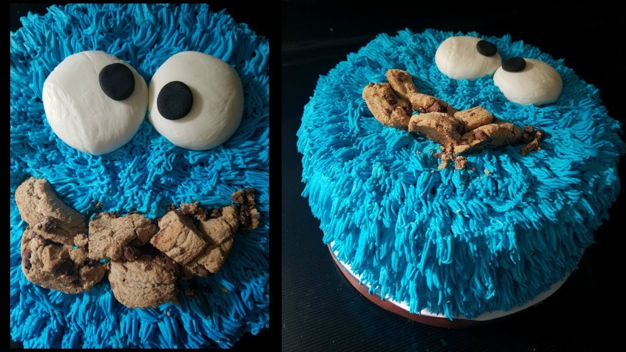 Cookie monster cake 🎂 pastel del monstruo de las galletas