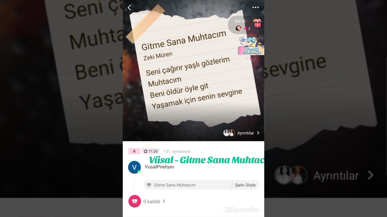 Vusal - Sana Muhtacim