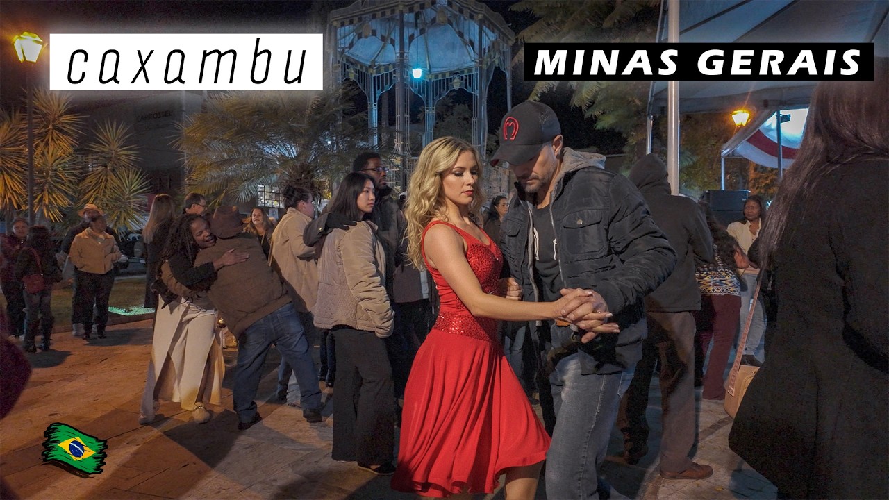 Walking in Caxambu at Night &mdash; Minas Gerais, Brazil 🇧🇷 2025 【 4K UHD 】