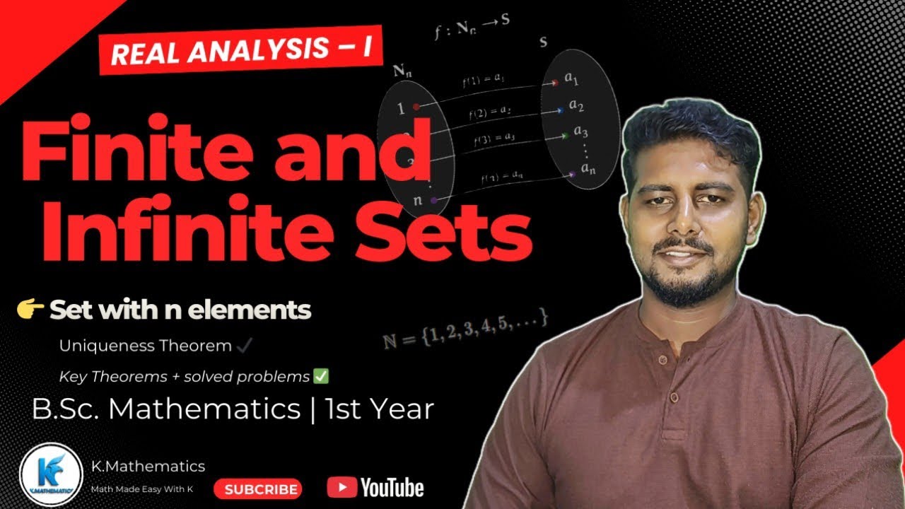 Finite and Infinite Sets | Uniqueness Theorem | Set Theory | Real Analysis-I | BSc 1st Year